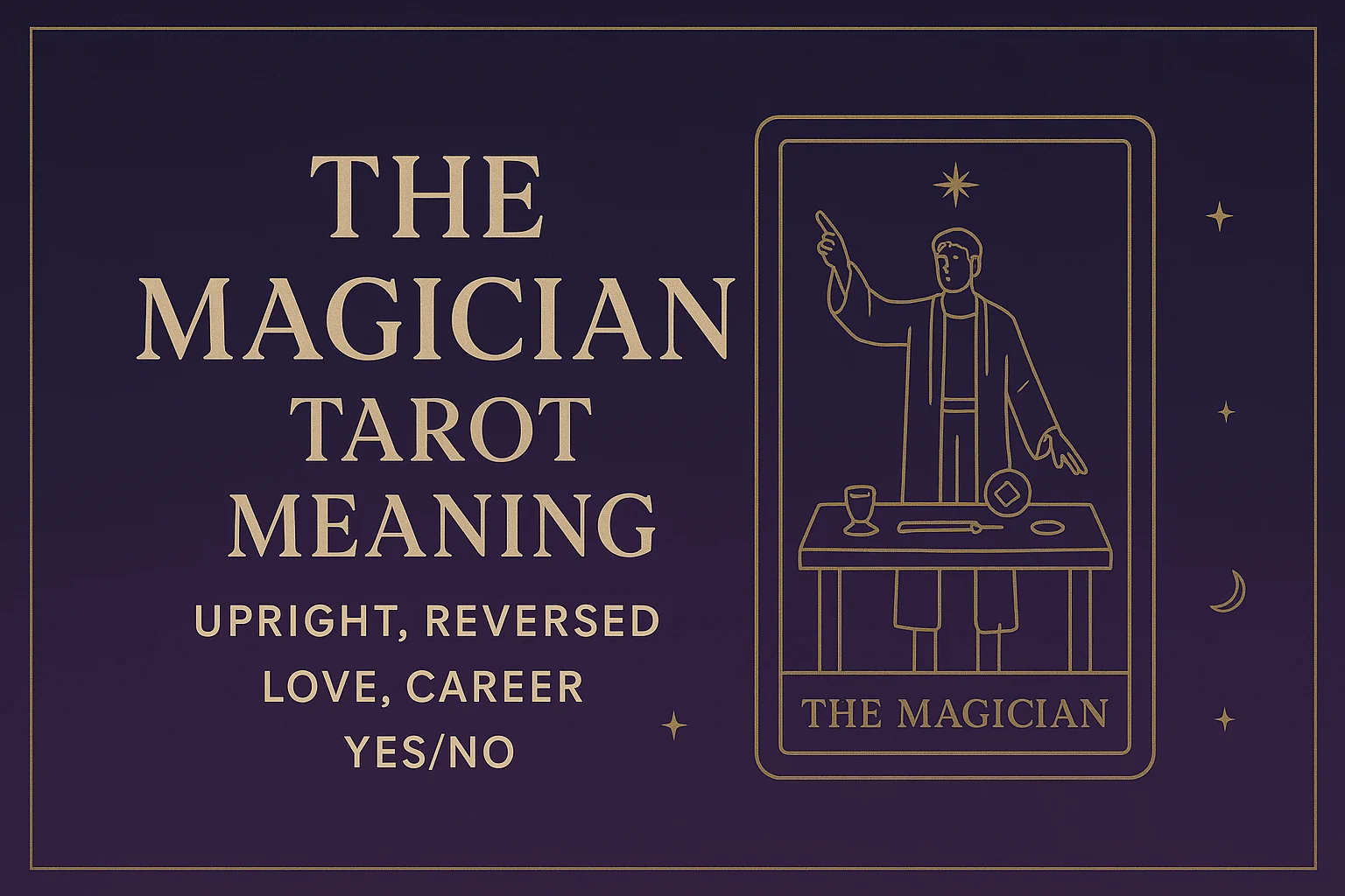 The Magician Tarot Meaning (Upright, Reversed, Love, Career, Yes/No)