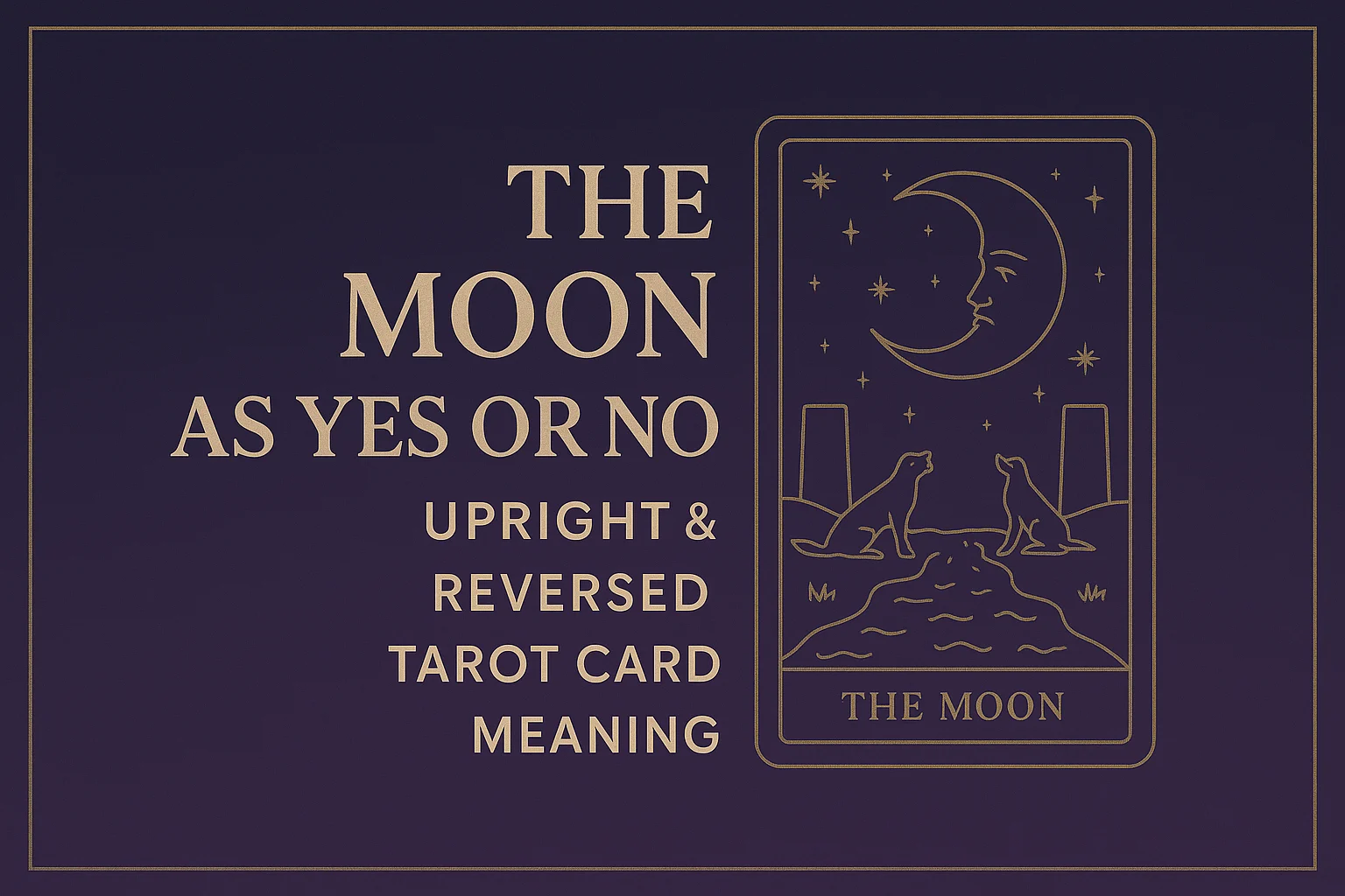 The Moon Yes or No — Upright & Reversed Tarot Card Meaning