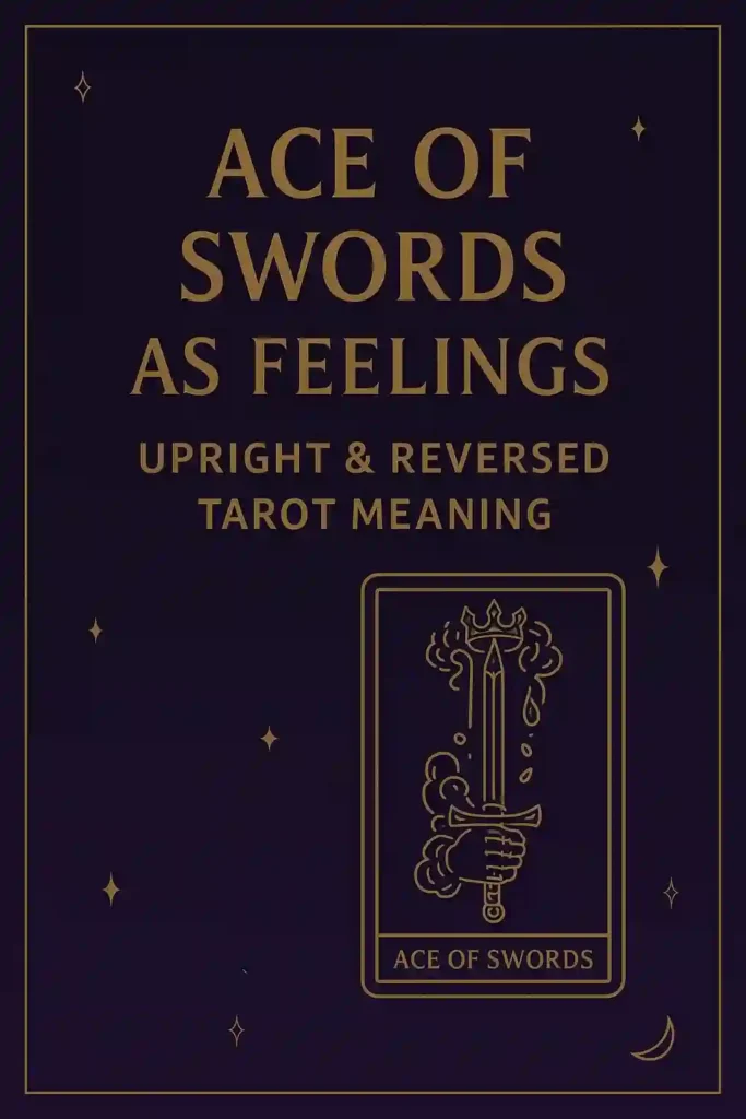 Ace of Swords as Feelings — Upright & Reversed Tarot Meaning Ace of Swords as Feelings — Upright & Reversed Tarot Meaning