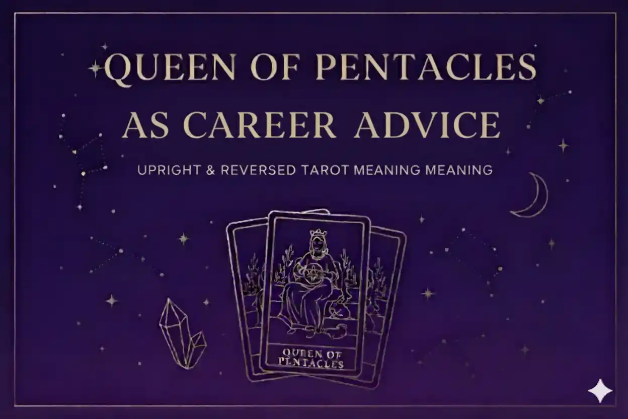 Queen of Pentacles as Career Advice — Upright & Reversed Tarot Card Meaning