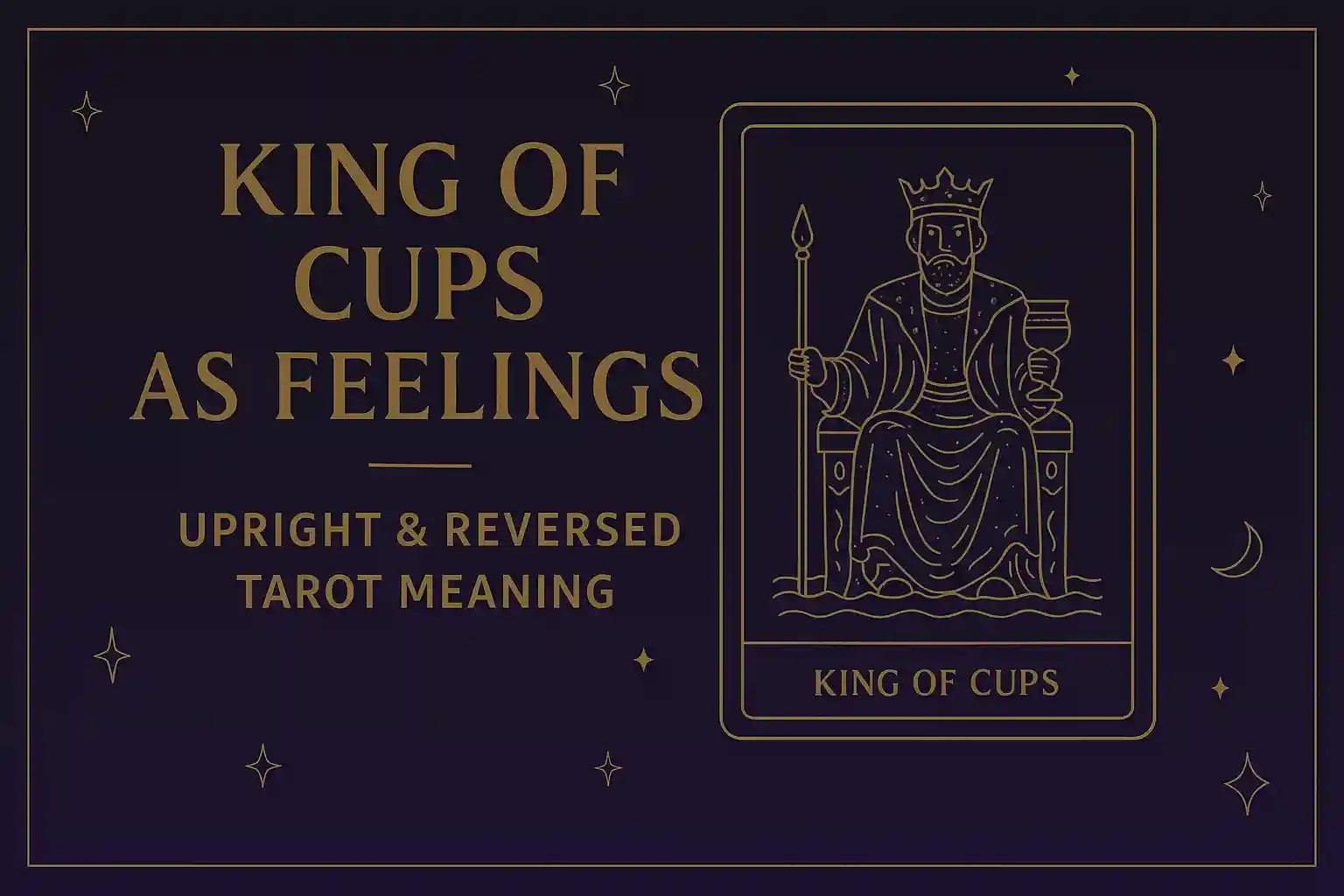 King of Cups as Feelings — Upright & Reversed Tarot Meaning King of Cups as Feelings — Upright & Reversed Tarot Meaning