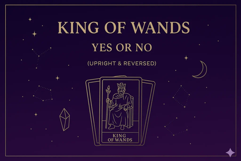 King of Wands as Yes or No (Upright & Reversed) King of Wands as Yes or No (Upright & Reversed)