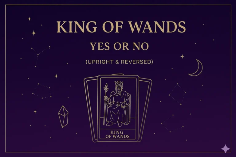 King of Wands as Yes or No (Upright & Reversed)