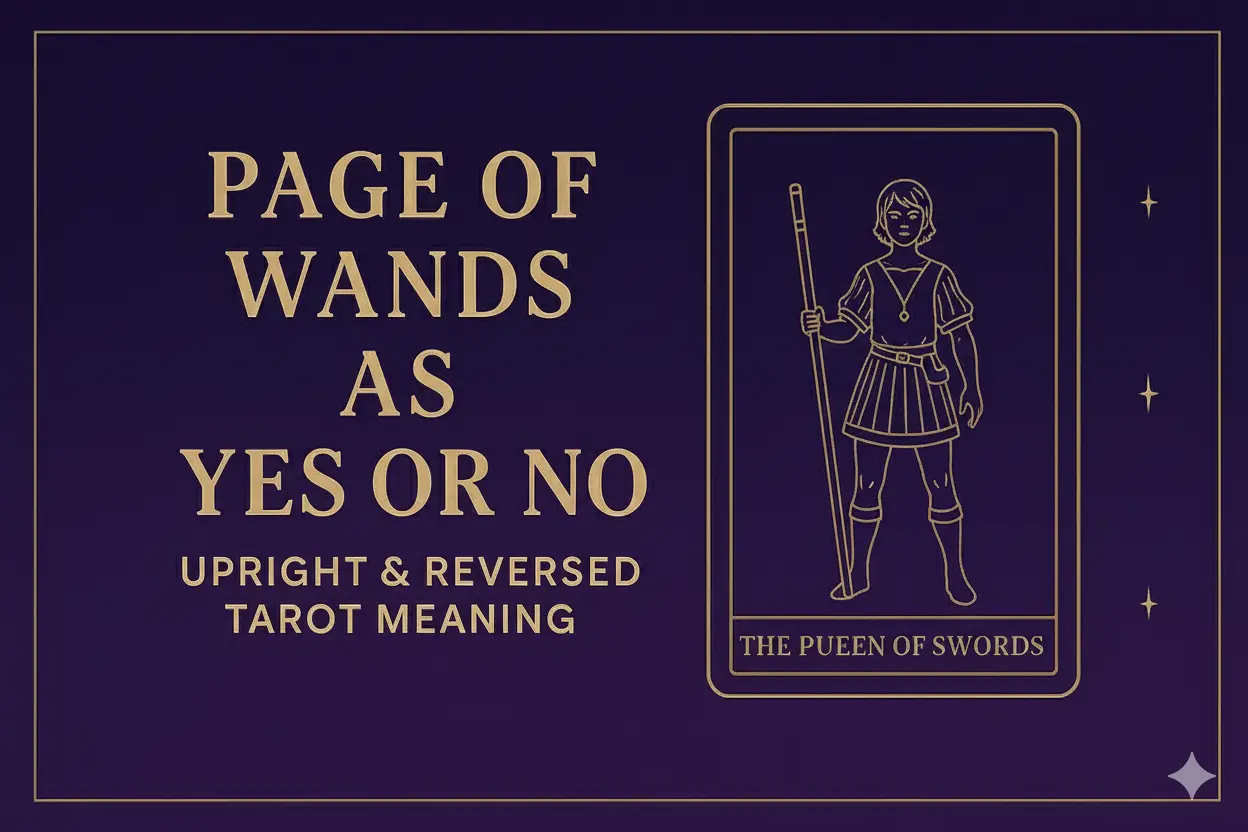 Page of Wands upright yes or no tarot card