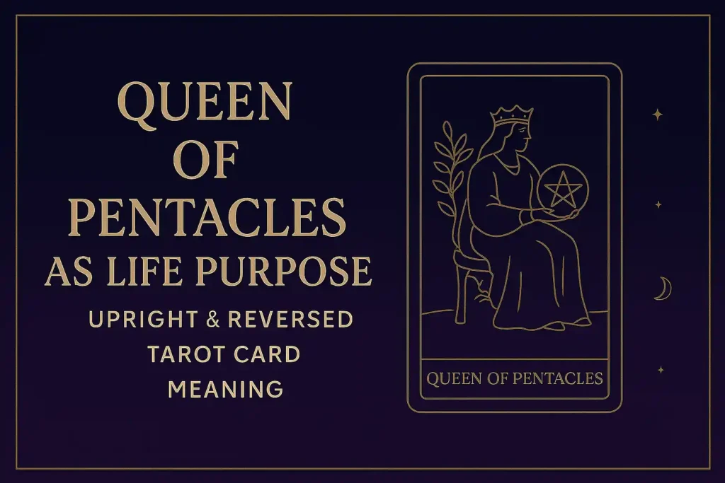 Queen of Pentacles as Life Purpose — Upright & Reversed Tarot Meaning Queen of Pentacles as Life Purpose — Upright & Reversed Tarot Meaning