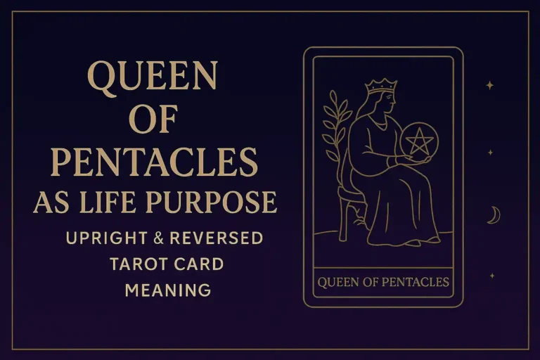 Queen of Pentacles as Life Purpose — Upright & Reversed Tarot Meaning Queen of Pentacles as Life Purpose — Upright & Reversed Tarot Meaning