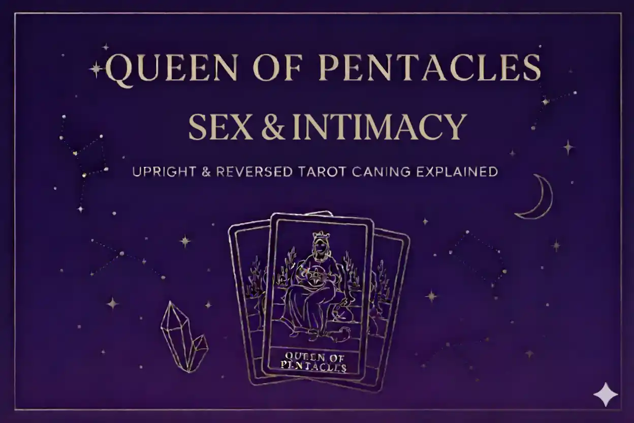 Queen of Pentacles as Sex & Intimacy — Upright & Reversed Tarot Card Meaning