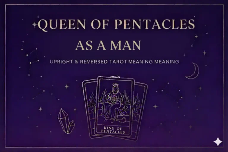 Queen of Pentacles as a Man — Upright & Reversed Tarot Card Meaning