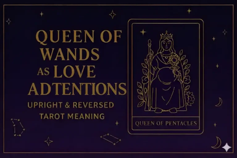 Queen of Wands as Intentions (Upright & Reversed) Tarot Card Meaning