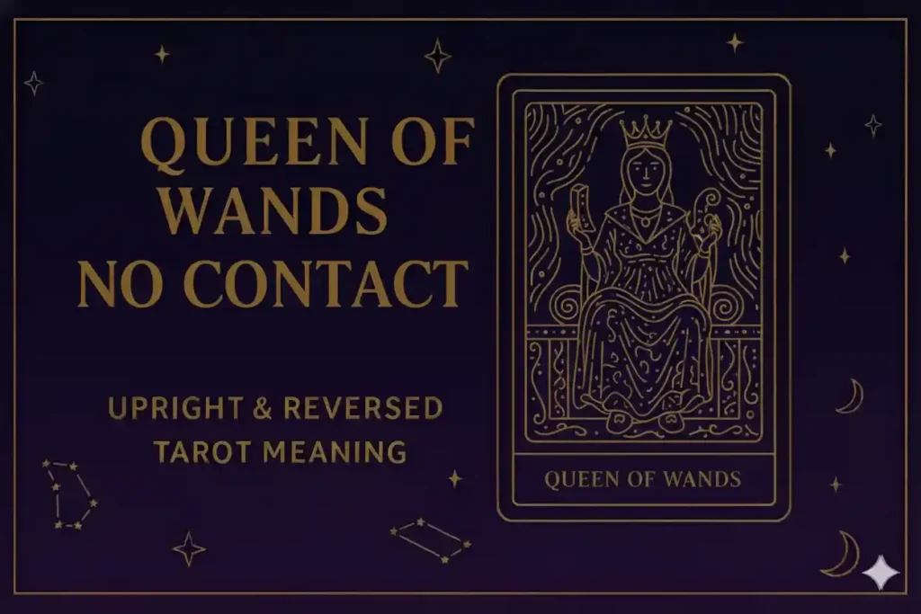 Queen of Wands as No Contact (Upright & Reversed) Tarot Card Meaning