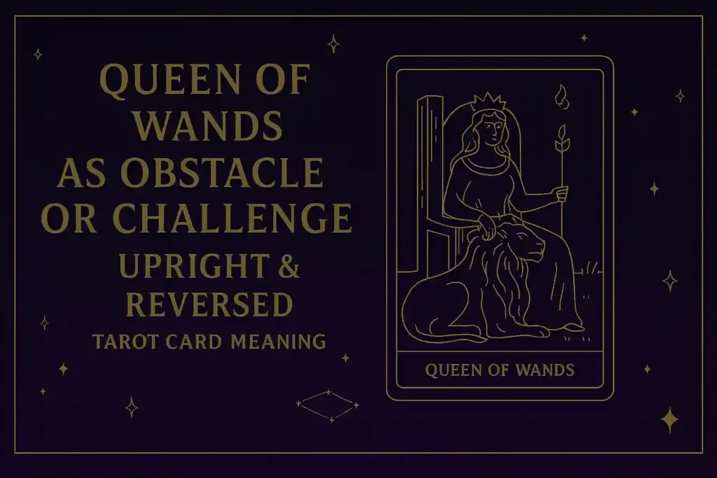 Queen of Wands as Obstacle or Challenge (Upright & Reversed) Tarot Card Meaning