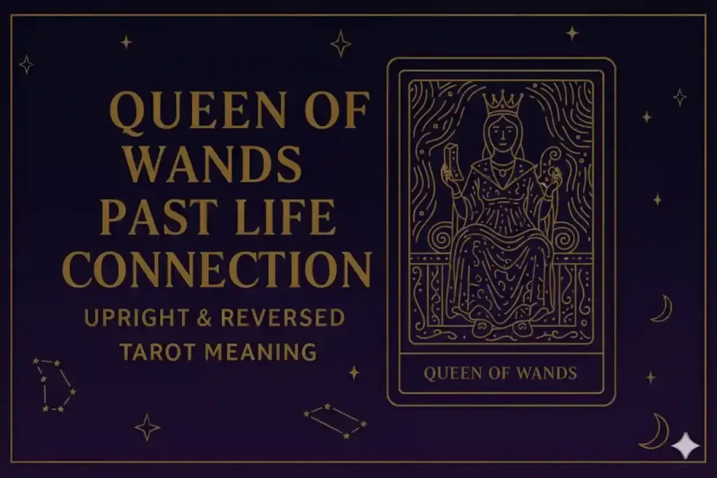 Queen of Wands as Past Life Connection (Upright & Reversed) Tarot Card Meaning