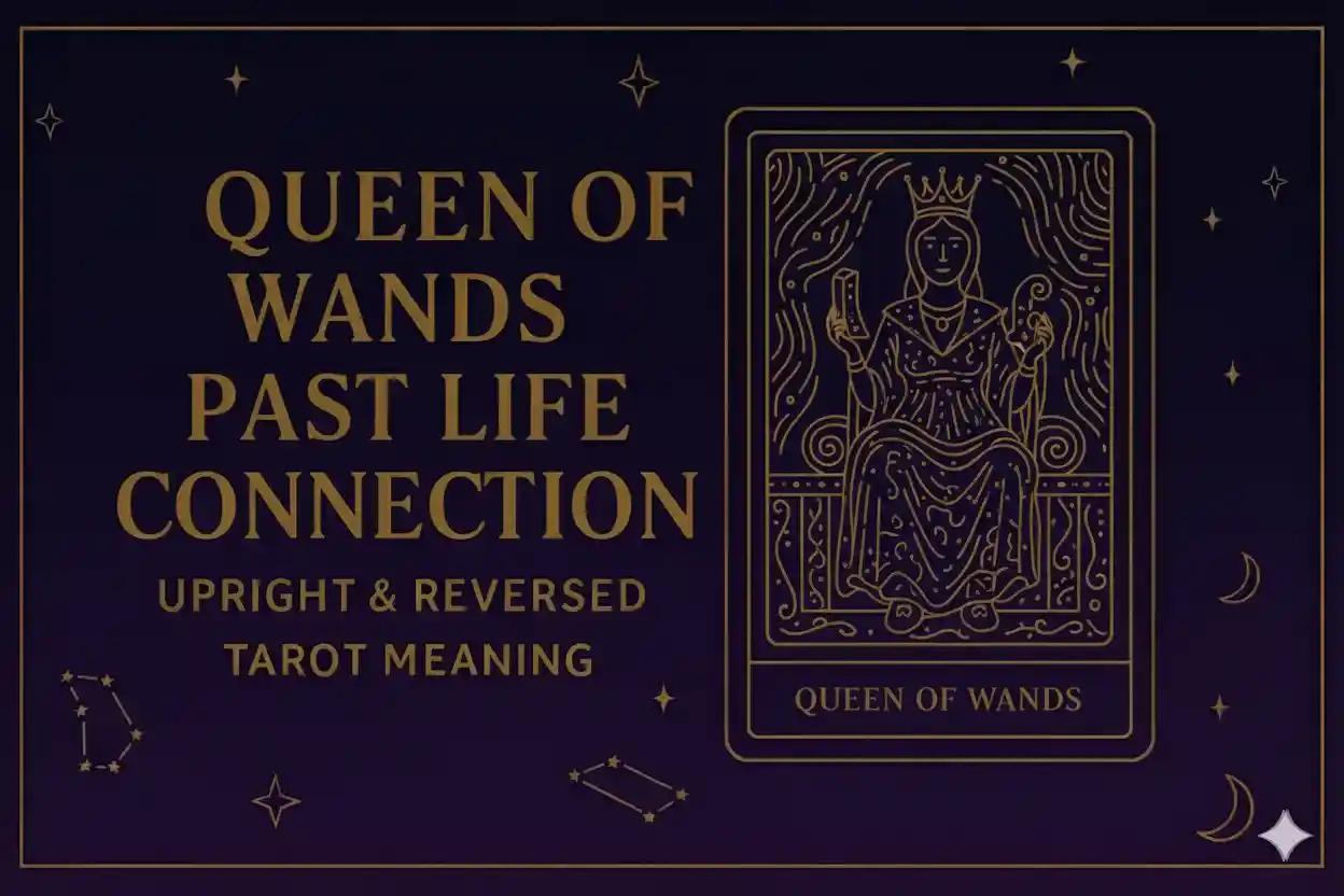 Queen of Wands as Past Life Connection (Upright & Reversed) Tarot Card Meaning