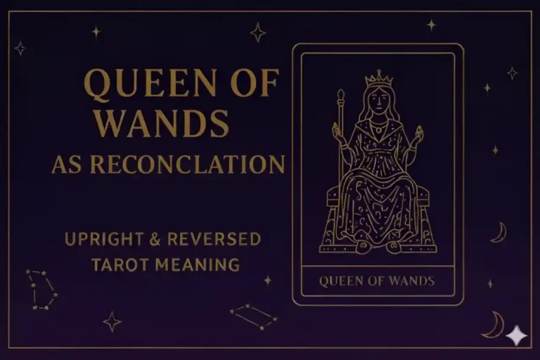 Queen of Wands as Reconciliation – (Upright & Reversed) Tarot Card Meaning