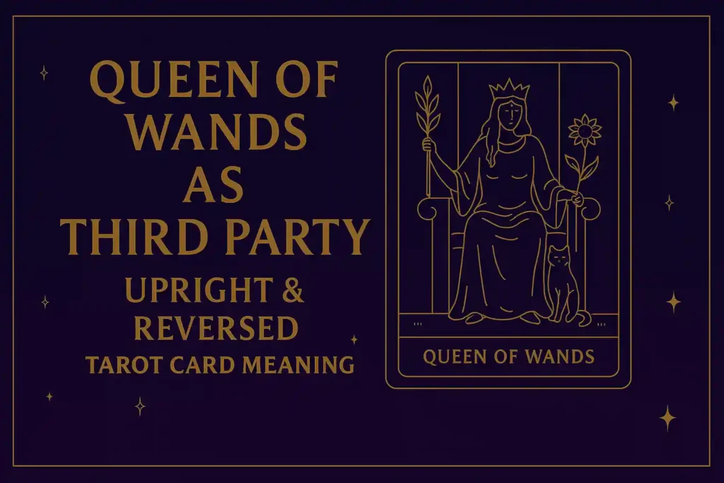 Queen of Wands as Third Party (Upright & Reversed) Tarot Card Meaning