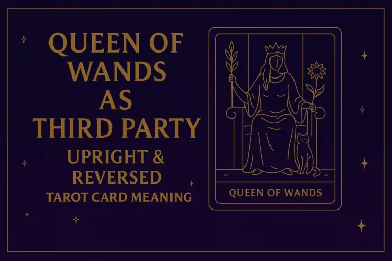 Queen of Wands as Third Party (Upright & Reversed) Tarot Card Meaning