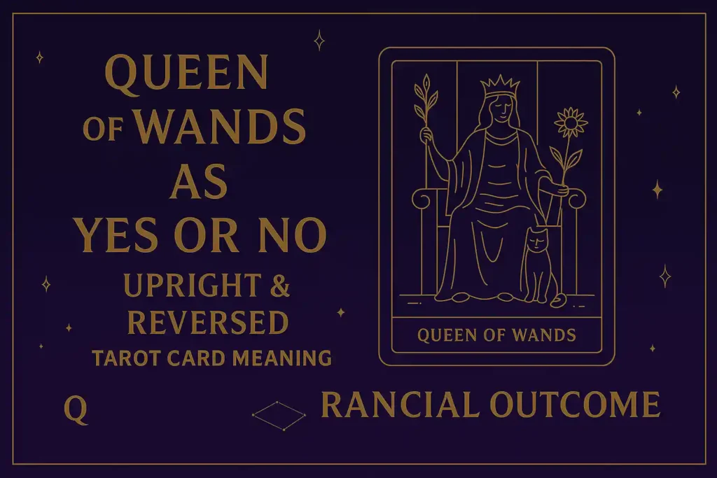 Queen of Wands as Yes or No (Upright & Reversed) Tarot Card Meaning