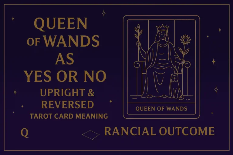 Queen of Wands as Yes or No (Upright & Reversed) Tarot Card Meaning