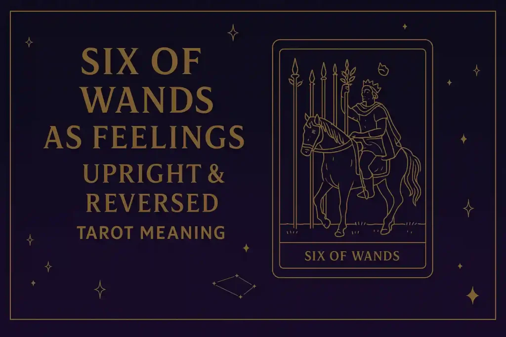 Six of Wands as Feelings Upright Reversed Tarot Meaning