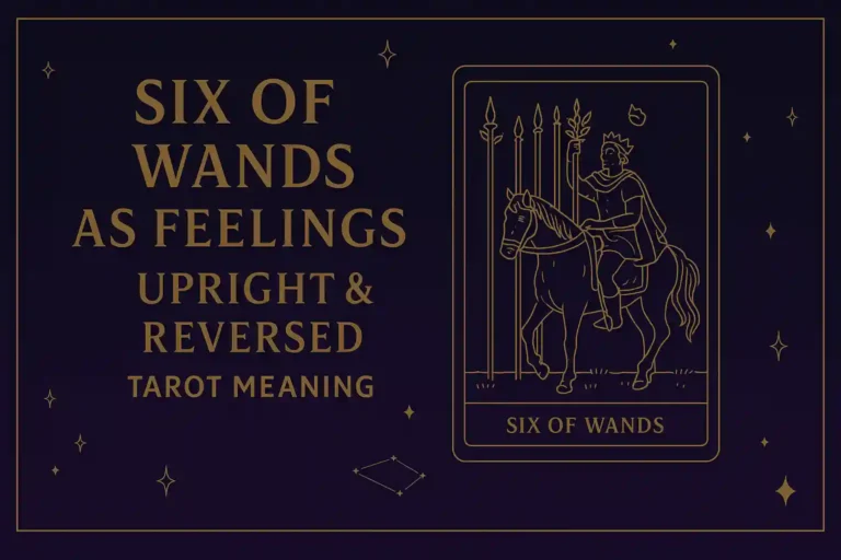 Six of Wands as Feelings Upright Reversed Tarot Meaning