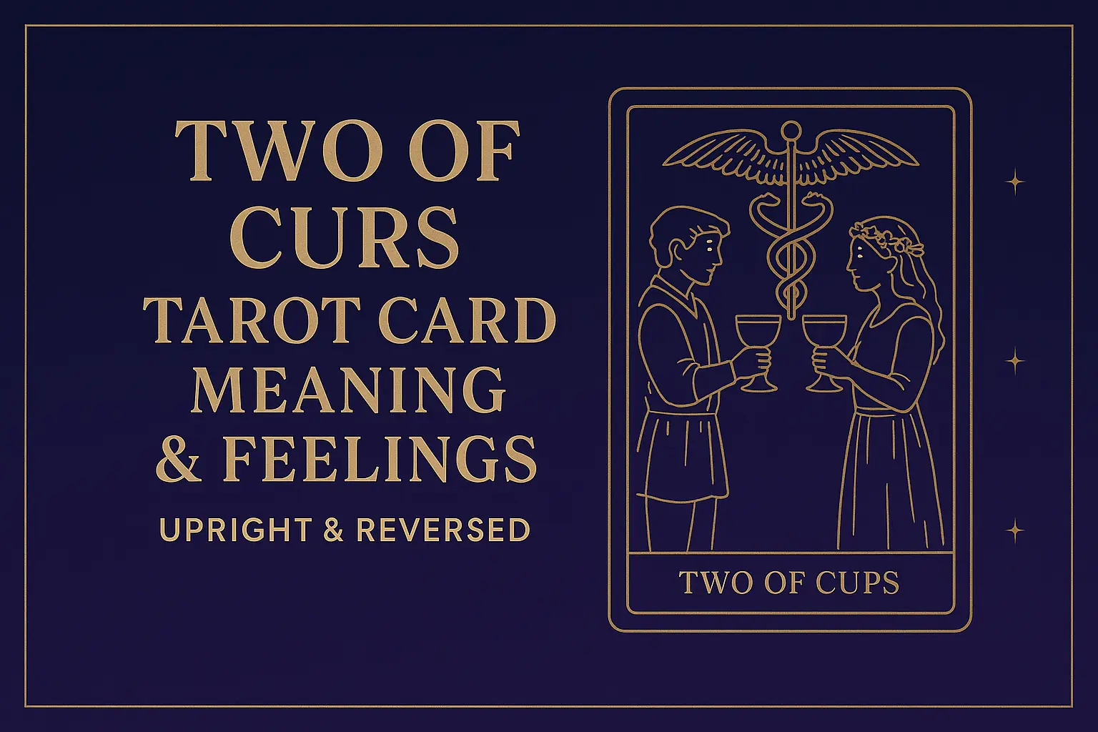 Two of Cups Tarot Card Meaning & Feelings – Upright & Reversed