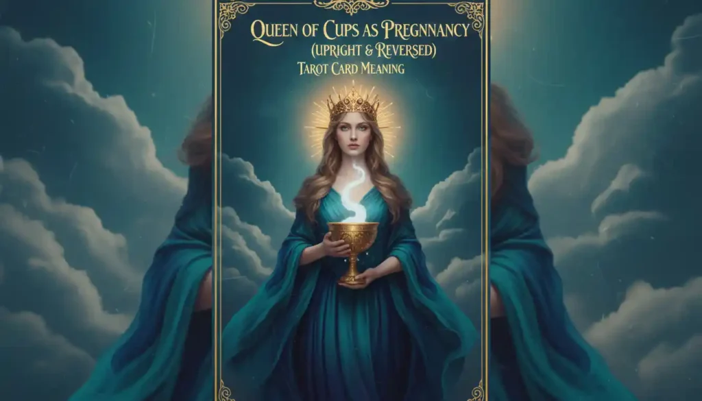 Queen of Cups as Pregnancy (Upright & Reversed) Tarot Card Meaning