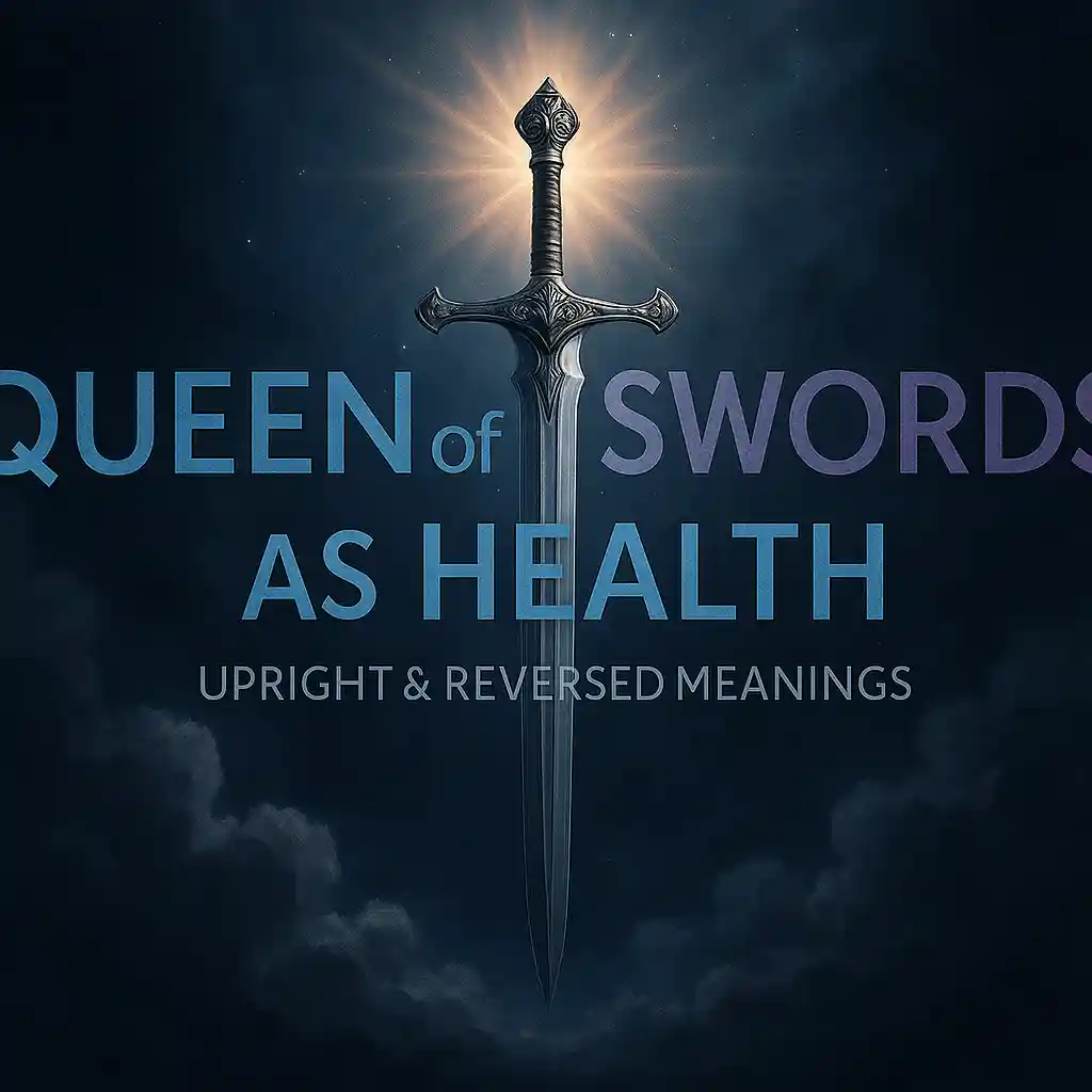 Queen of Swords as Health: Upright & Reversed Meanings Queen of Swords as Health: Upright & Reversed Meanings