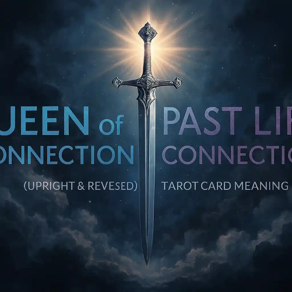 Queen of Swords as Past Life Connection (Upright & Reversed) Tarot Card Meaning