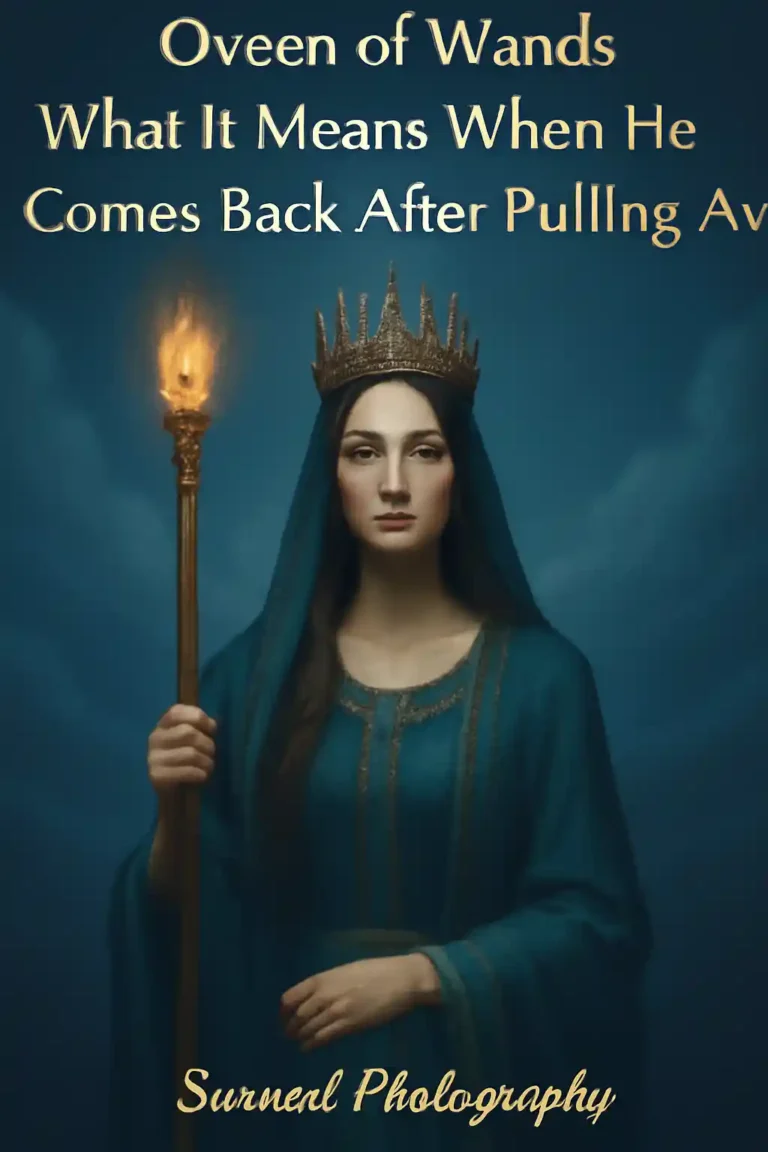 Queen of Wands When He Comes Back After Pulling Away Tarot Meaning