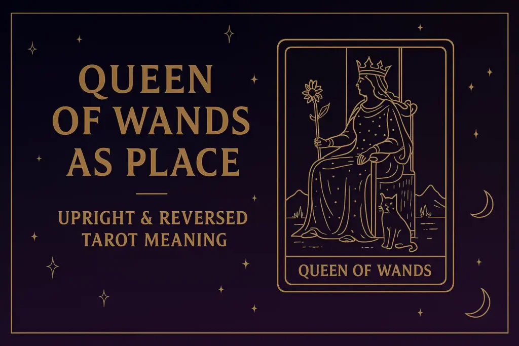 Queen of Wands as Place (Upright & Reversed) Tarot Card Meaning