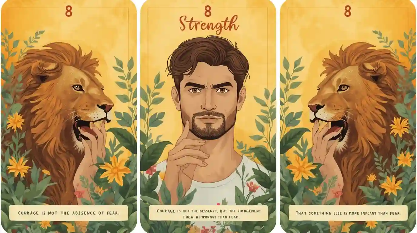 Strength Card for Insecure Man Meaning