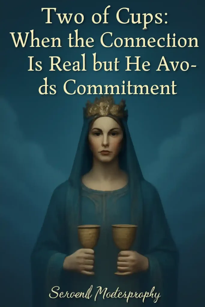 Two of Cups: When the Connection Is Real but He Avoids Commitment