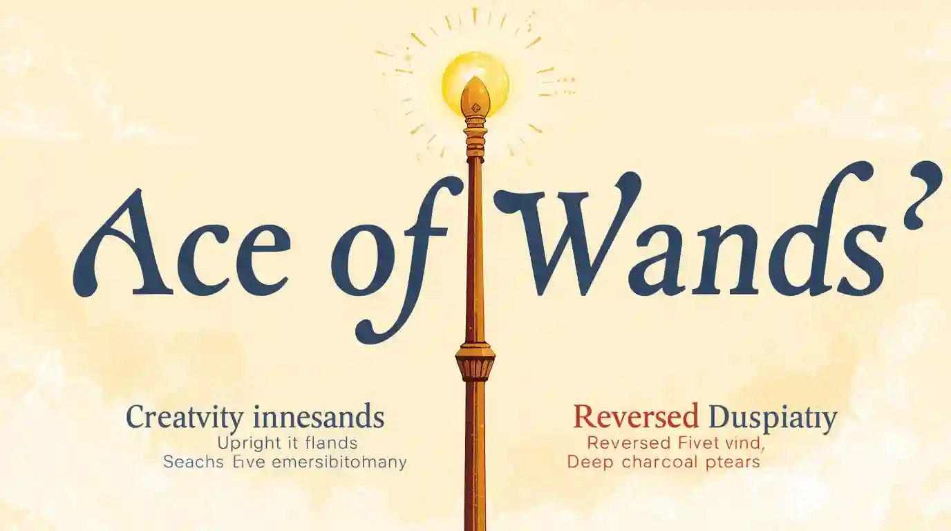 Ace of Wands as a Message (Upright & Reversed Tarot Card Meaning)