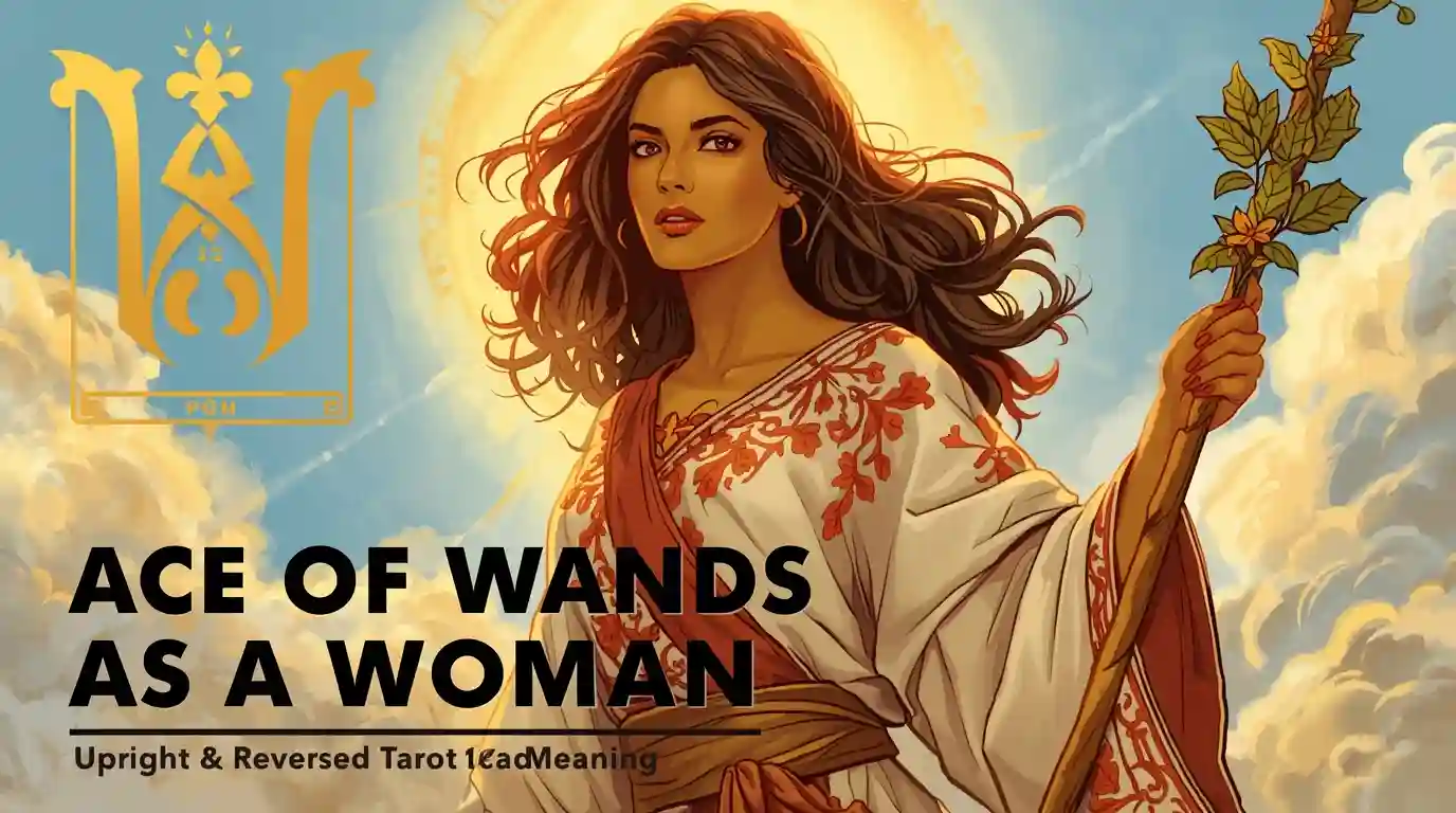 Ace of Wands as a Woman — Upright & Reversed Tarot Card Meaning