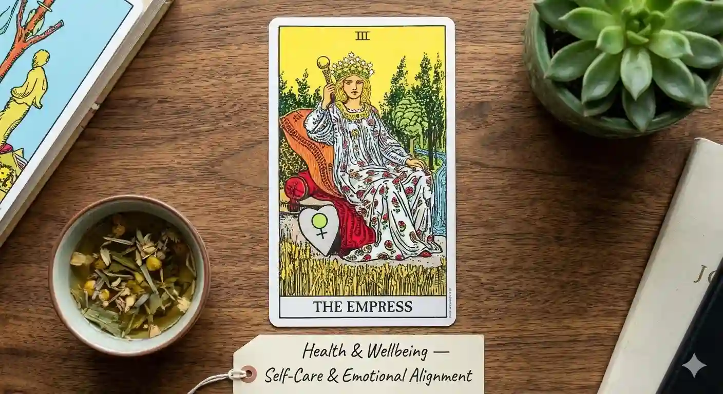 The Empress Tarot Card Meaning in Health & Wellbeing — Self-Care & Emotional Alignment