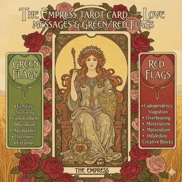 The Empress Tarot Card — Love Messages & GreenRed Flags