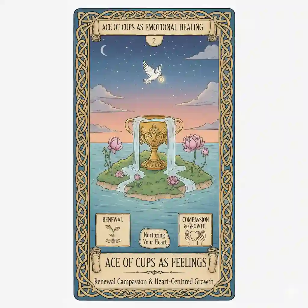 Ace of Cups as Emotional Healing — Renewal, Compassion & Heart-Centered Growth