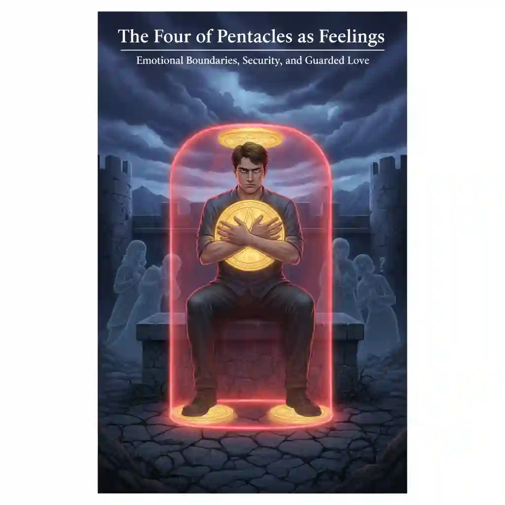 Four of Pentacles as Feelings — Emotional Boundaries, Security, and Guarded Love