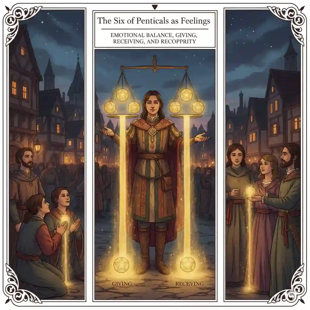 Six of Pentacles as Feelings – Emotional Balance, Giving, Receiving, and Reciprocity