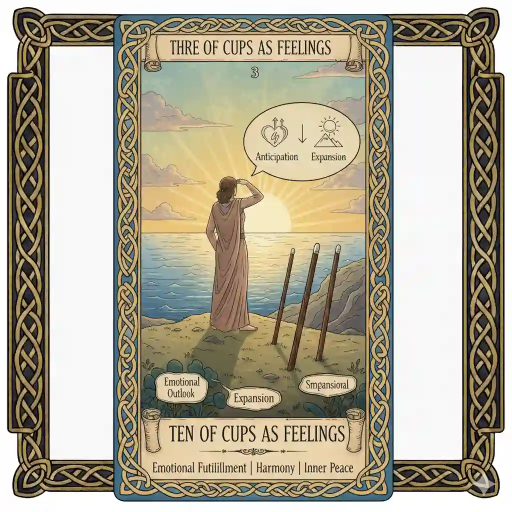 Three of Wands as Feelings – Anticipation | Expansion | Emotional Outlook