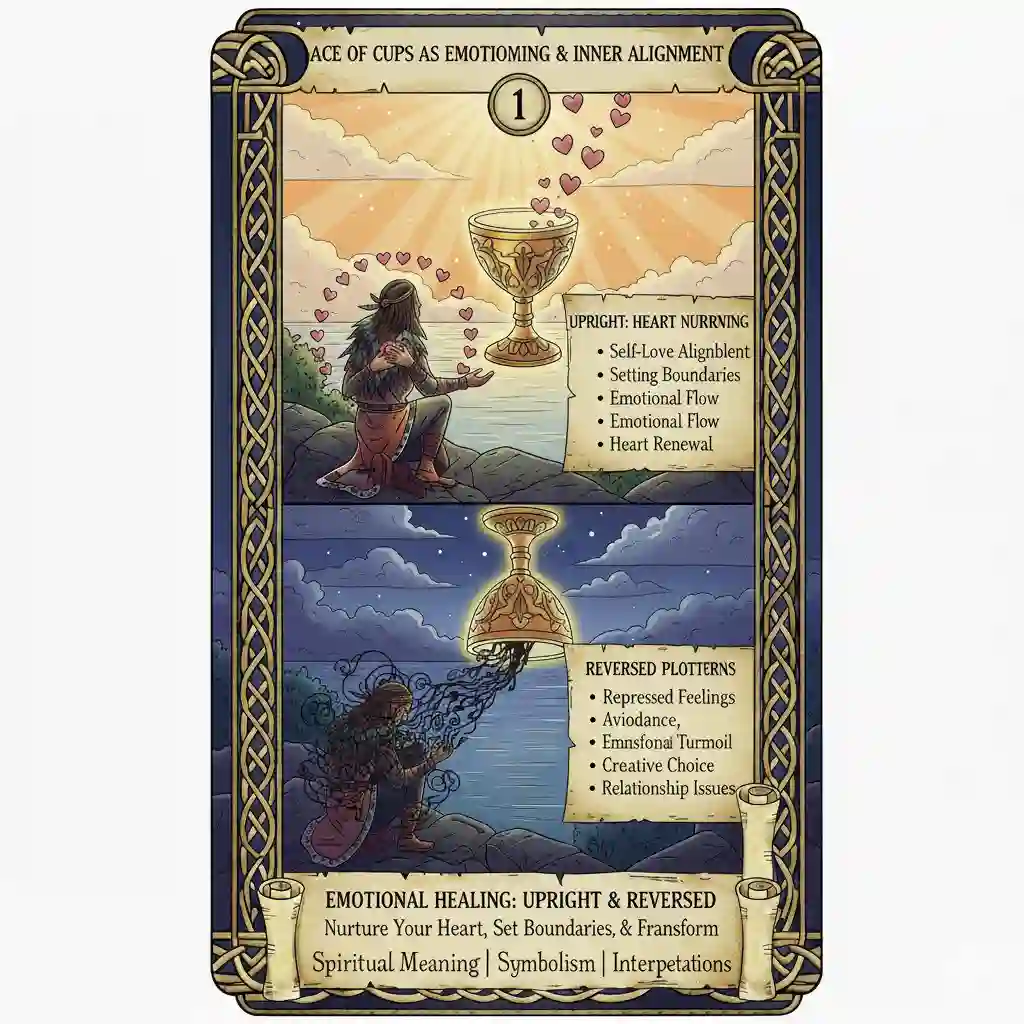 Ace of Cups as Emotional Healing & Inner Alignment — Nurture Your Heart, Set Boundaries, and Transform Emotional Patterns Ace of Cups as Emotional Healing & Inner Alignment — Nurture Your Heart, Set Boundaries, and Transform Emotional Patterns