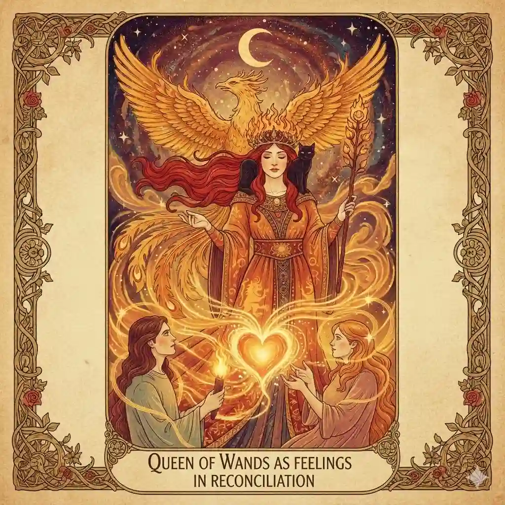 Queen of Wands as Feelings in Reconciliation Queen of Wands as Feelings in Reconciliation