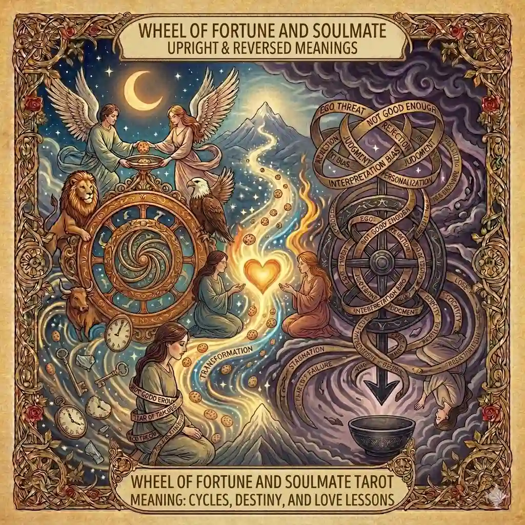 Wheel of Fortune and Soulmate Tarot Meaning: Cycles, Destiny, and Love Lessons Wheel of Fortune and Soulmate Tarot Meaning: Cycles, Destiny, and Love Lessons